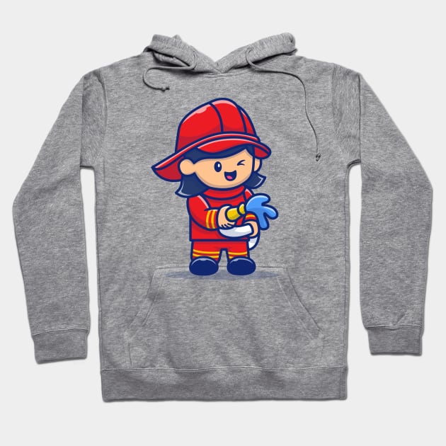 Cute Firefighter Hoodie by Catalyst Labs
